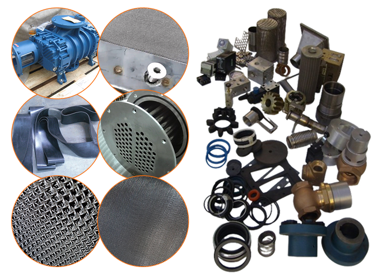 Spare parts for vacuum drying